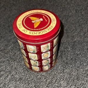 Vintage Presidential Collectible Tin - Red 1989 Valleybrook
